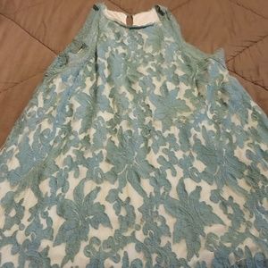 Vinti light turquoise dress